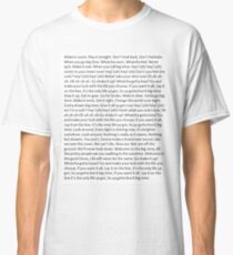 Lyrics to Big Time Rush Classic T-Shirt