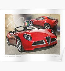 Alfa Romeo 8C Competizione Poster