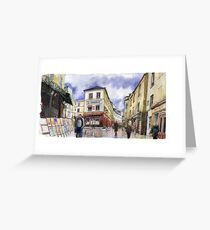 Paris Montmartre Greeting Card