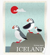 Island Vintage Reise Poster Poster