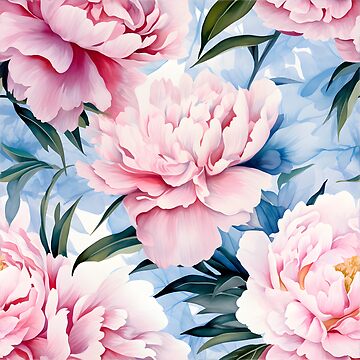 Peony Perfection: Seamless Floral Elegance Poster for Sale by PattiArt22