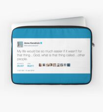 Funda para portátil Anna Kendrick Tweet - & quot; Otras personas & quot;
