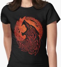 FENRIR. Lokis Sohn. Tailliertes T-Shirt für Frauen