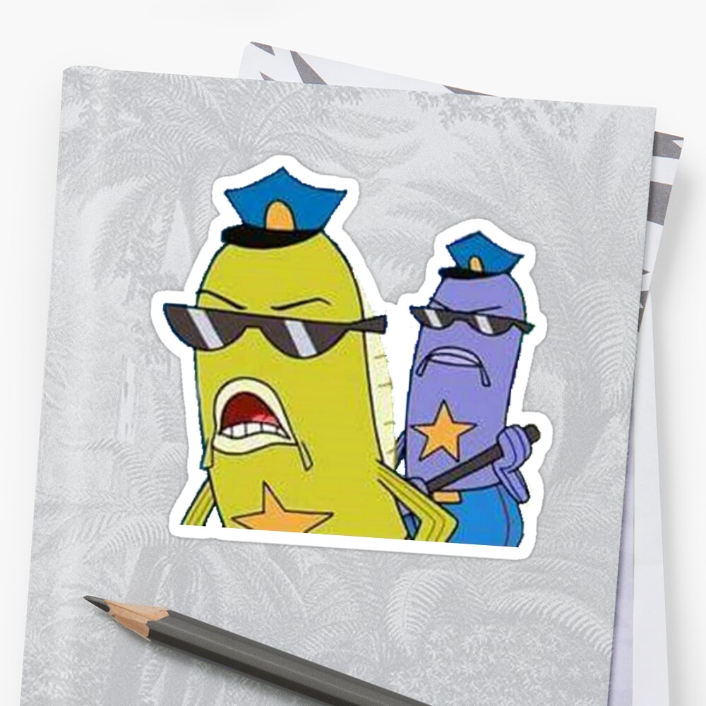 Spongebob Police Meme Stickers By Sandis008 Redbubble