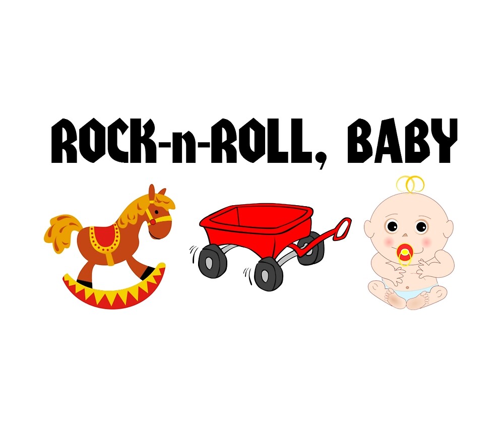 "RocknRoll, Baby" by SlapCat Redbubble