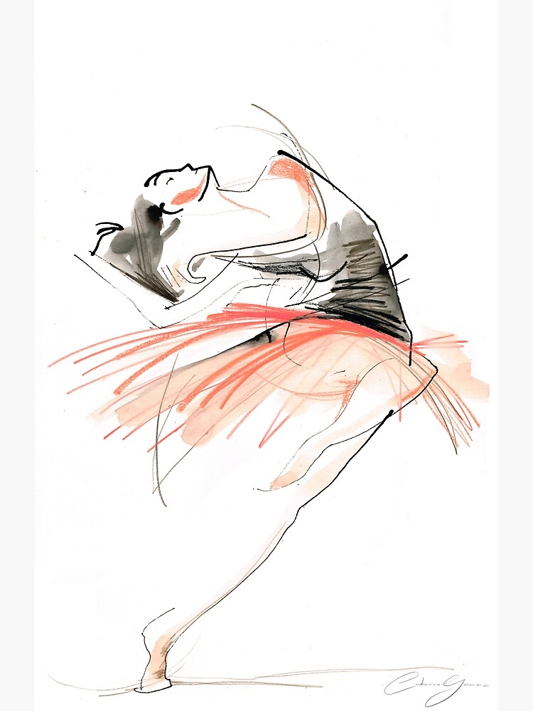 Expressive Dance Drawing by CatarinaGarcia