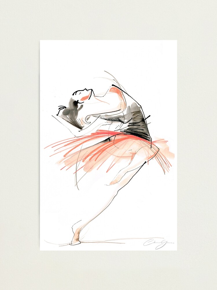 Alternate view of Expressive Dance Drawing Photographic Print