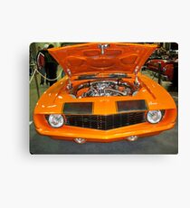 1969 orange Camaro Front End Canvas Print