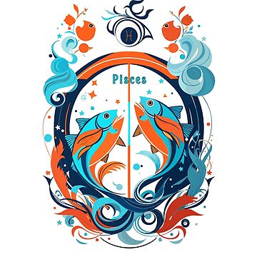 Pisces sign astrology characters Art Board Print