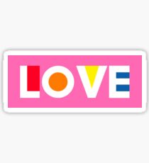 LOVE Retro Sticker