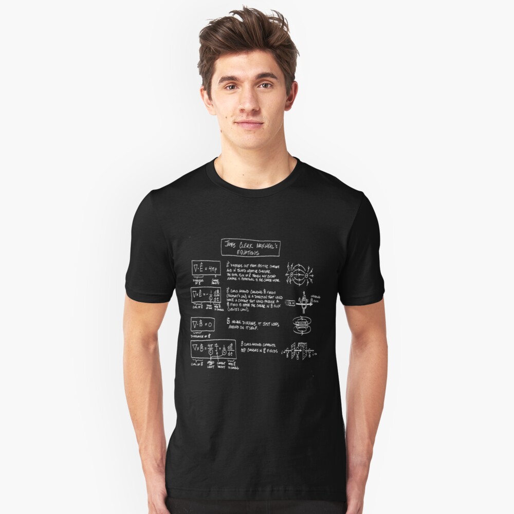 t shirt equation maxwell