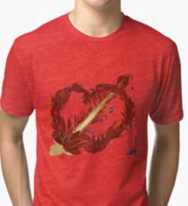 Flaming heart Tri-blend T-Shirt