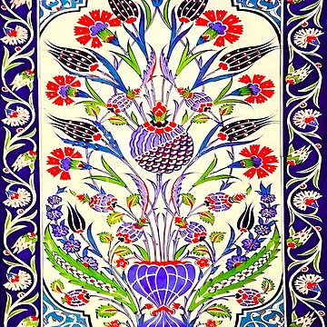 Vintage Turkish Ottoman Floral Poster Redbubble Art\