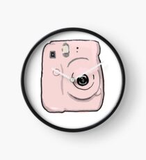 Pink Polaroid Camera Clock