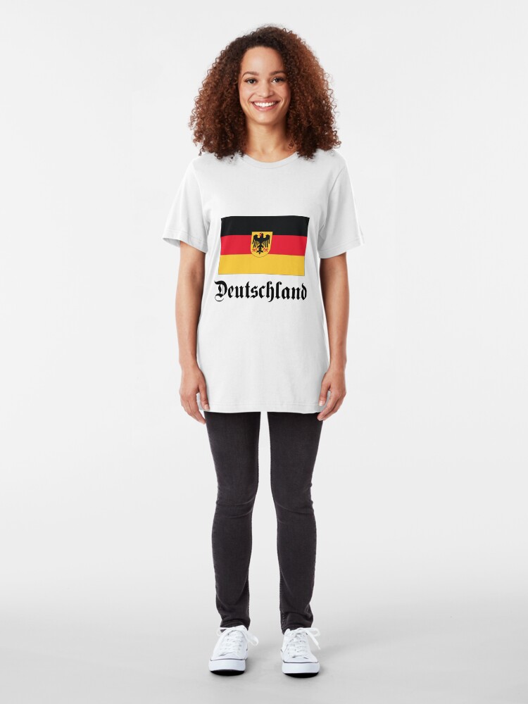 Alternate view of Deutschland - light tees Slim Fit T-Shirt
