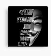 HACK YOUR LIFE Canvas Print