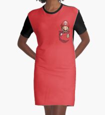 Pocket Mario Tshirt Graphic T-Shirt Dress