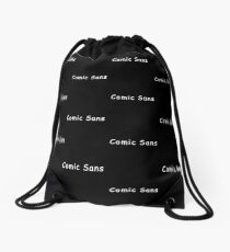 Comic Sans Drawstring Bag