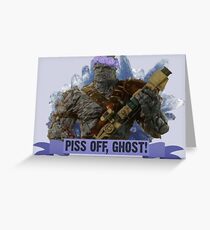 Tarjeta de felicitación Piss Off, Fantasma!