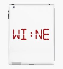 WINE O'Clock funny digital alarm clock amusing design iPad Case/Skin