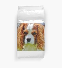 cavalier king charles spaniel blenheim Duvet Cover