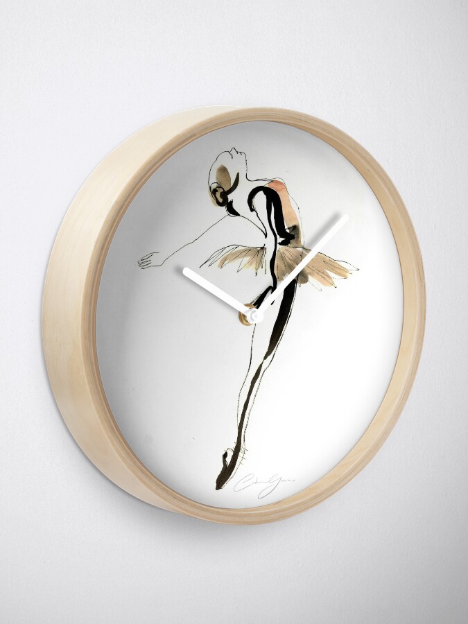 Alternate view of Ballet Dance Drawing Clock