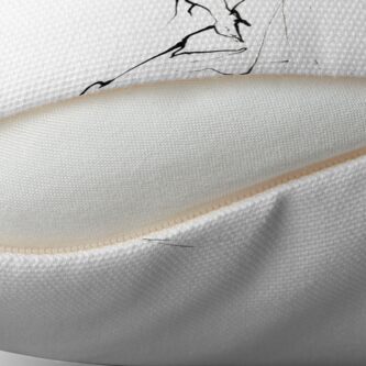 Alternate view of Ballet Dance Drawing Throw Pillow