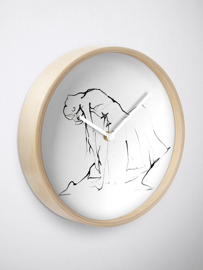Alternate view of Ballet Dance Drawing Clock