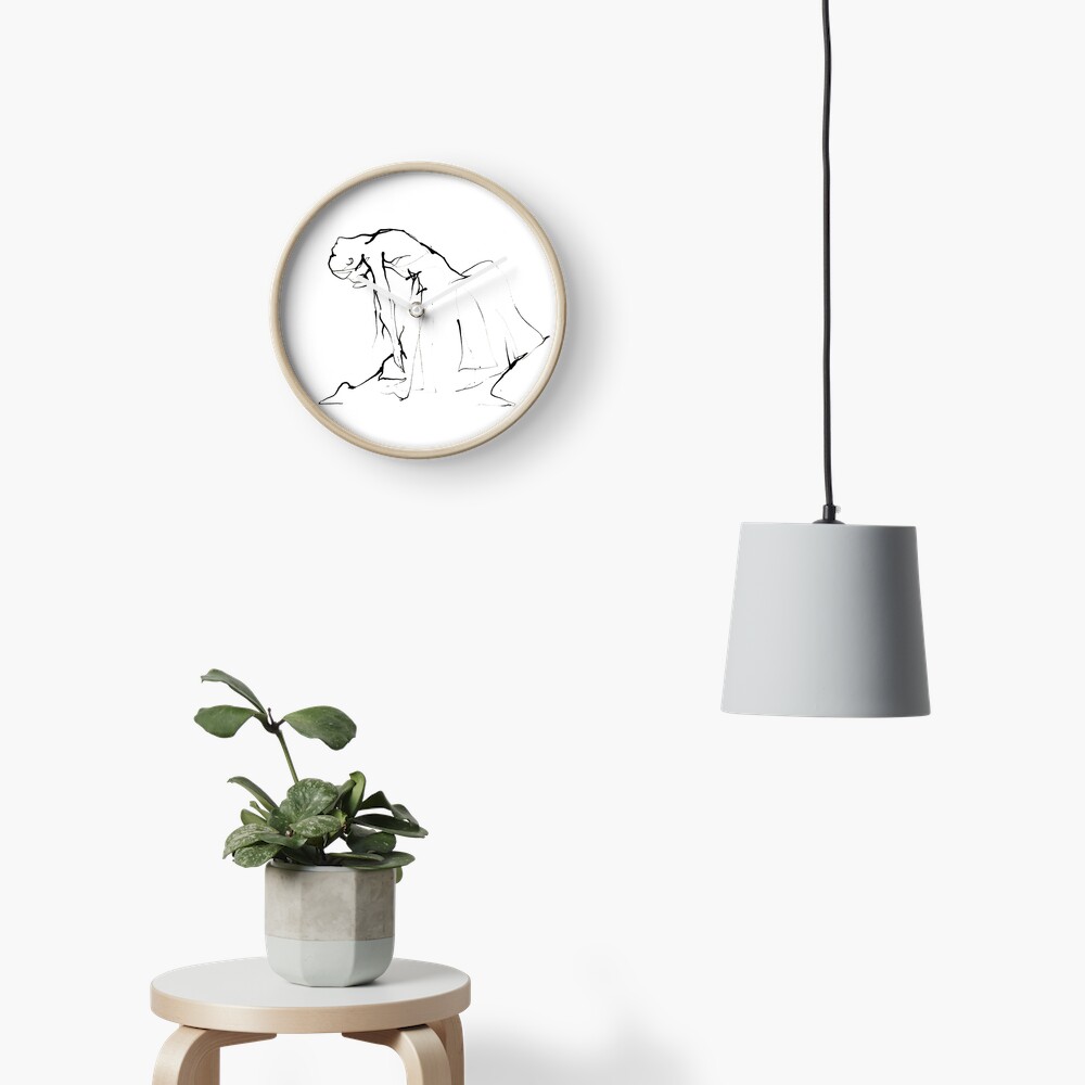 Ballet Dance Drawing Clock