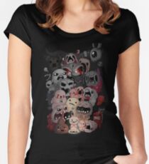 Camiseta entallada de cuello redondo Encuadernación del arte del ventilador de isaac