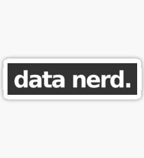 Daten Nerd - Grau Sticker