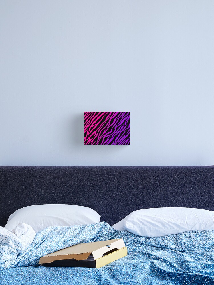 Pink And Purple Zebra Print Canvas Print By Ange26 Redbubble