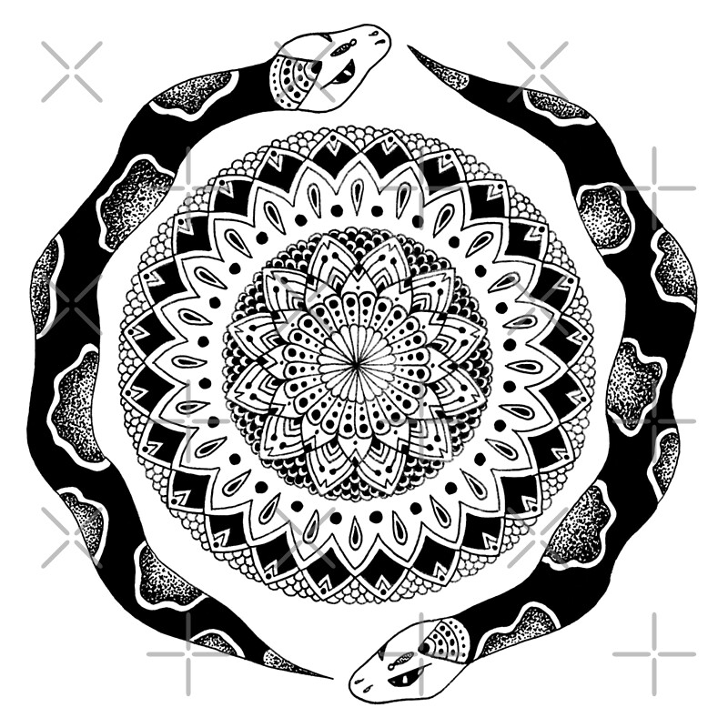 "Snake Mandala" by georgiamason | Redbubble