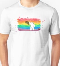 Bare Bum Bear - Schwuler Stolz Slim Fit T-Shirt