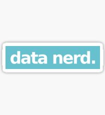 Data Nerd - Blue Sticker