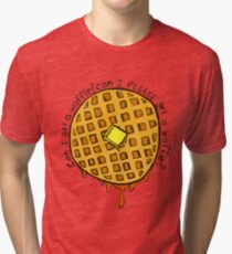 Camiseta de tejido mixto puedo POR FAVOR obtener un waffle
