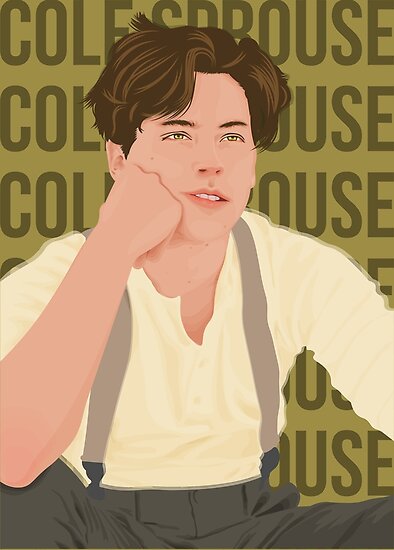 Póster Cole Sprouse Fan Art De Aartmoore Redbubble