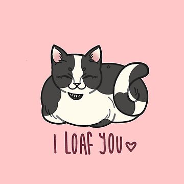 Black Loaf Cat Sticker – moon sheep co.