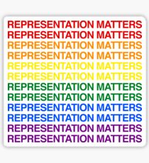 Representation Matters (Black) Sticker