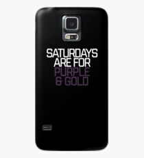 Samstage sind für Lila & Gold Shirt Gear Hülle & Skin für Samsung Galaxy