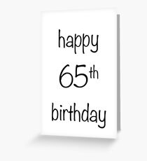 happy 65th birthday Greeting Card
