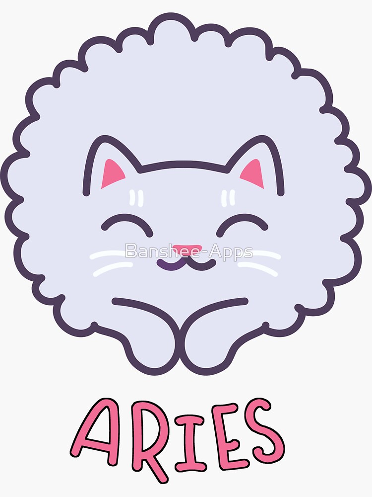 Funny Aries Cat Horoscope Tshirt - Astrology and Zodiac Gift Ideas! by Banshee-Apps