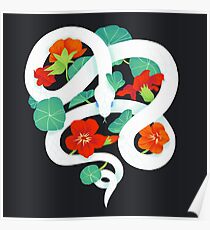 nasturtium snake Poster