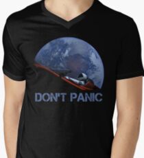 NICHT PANIK Starman T-Shirt mit V-Ausschnitt für Männer