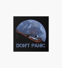DON'T PANIC Starman Art Board Print