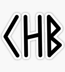 Camp Half Blood initial tee- Black text Sticker