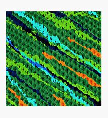 Knitted Blue Photographic Print