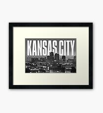 Kansas City - Cityscape Framed Print