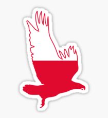 White-Tailed Eagle Flag of Poland Sticker