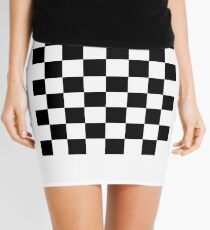 Chess board, chess, board, chessboard, checkerboard, checker, checkers, chequers Mini Skirt